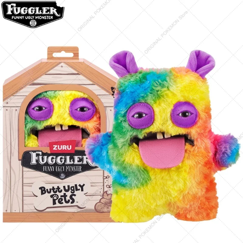 Original Fuggler Ugly Teeth Monsters Plush Toys – Butt Ugly Pets Snowman & Reindeer Dolls for Christmas & Kids Gifts