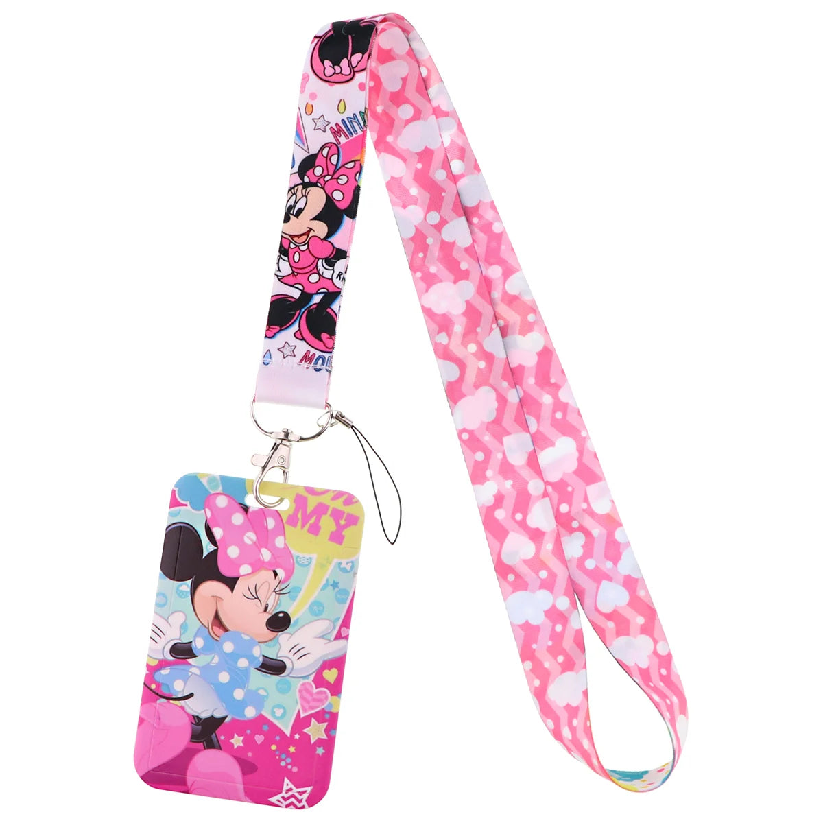 Cartoon Stitch Credential Holder Lanyard – Cute Neck Strap for Keychain, Pass & Credit Card Holder Accessories