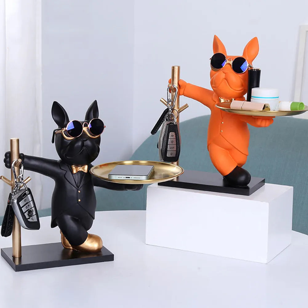 French Bulldog Sculpture - A Doggone Adorable Coin Piggy Bank & Snack Keeper!