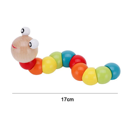 Hot Kids Montessori Wooden Toys – Macaron Blocks Learning Set, Baby Music Rattles & Colorful Educational Blocks