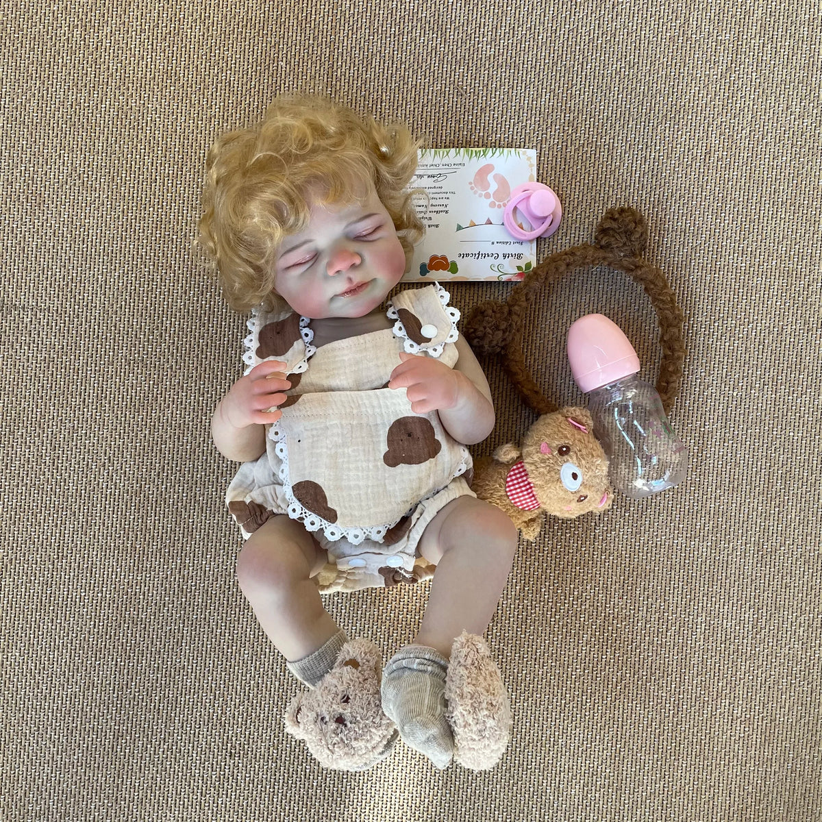 45cm Reborn Baby Doll - Silicone Vinyl Newborn Doll with Realistic Details