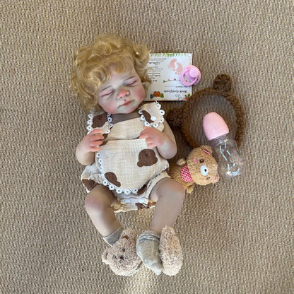 45cm Reborn Baby Doll - Silicone Vinyl Newborn Doll with Realistic Details