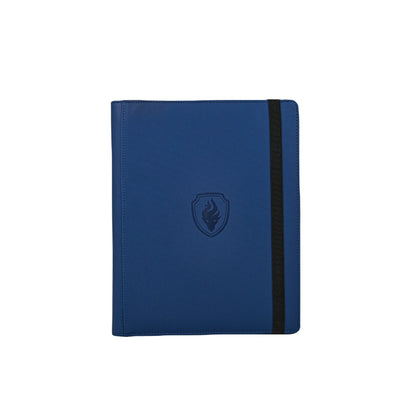 9-Pocket Trading Card Binder — Premium PU Cover Zip Card Holder Book, Durable Side-Loading Card Organizer