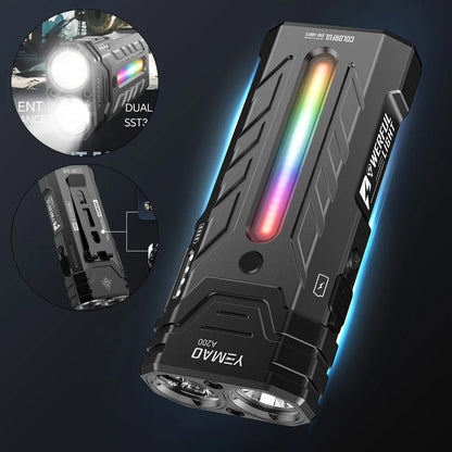 5200LMS Multi-Functional Portable LED Flashlight – Magnetic Torch for Hiking, Camping & Outdoor Adventures