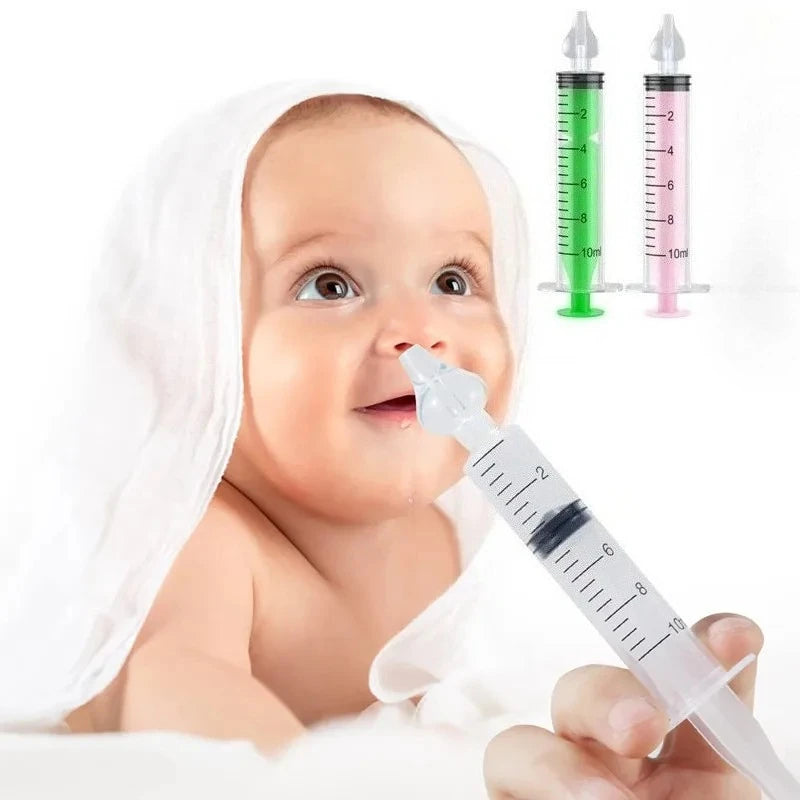 Baby Nasal Aspirator Syringe - 10ml/20ml Nose Cleaner and Nasal Irrigator for Infant and Child Care