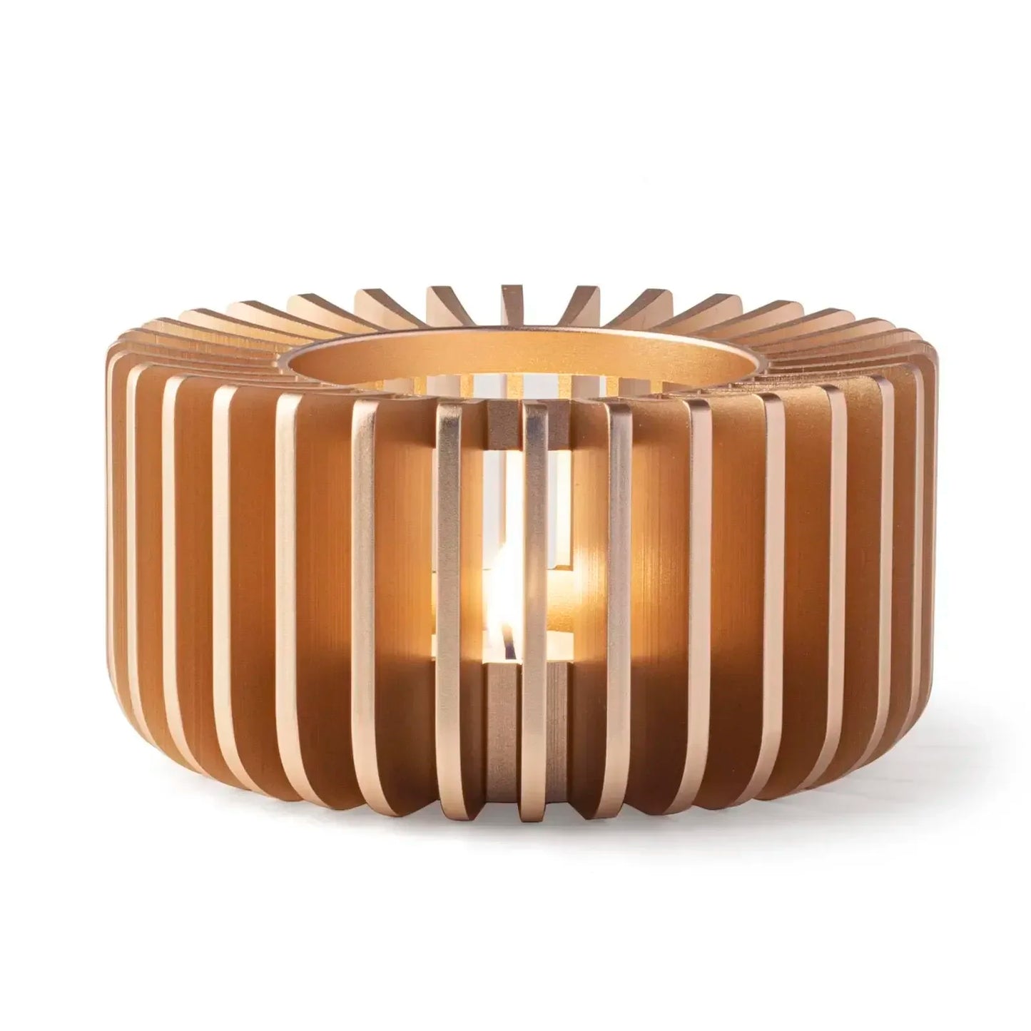 Gold Hollow Aluminum Alloy Teapot Warmer – Candle Base Heater for Coffee, Tea, and Milk Pots