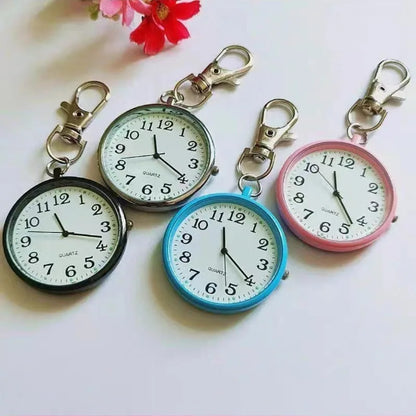 Mini Cute Quartz Pocket Watch - Compact Keyring Watch for Nurses, Doctors, Students, and Everyday Gifts