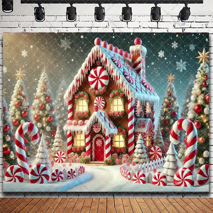 Merry Christmas Backdrop 2026 – Santa, Snowman & Xmas Tree Background for Family Party, Baby Shower & Photo Props