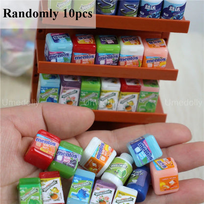 1/6 Scale Miniature Supermarket Food & Drinks – Dollhouse Store Decor Accessories for Blythe, BJD & 1/6 Dolls