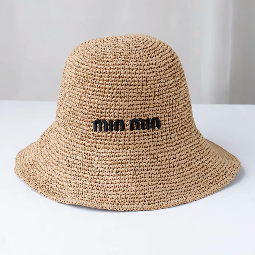 Women’s Wide Brim Sun Hat – Foldable Straw Beach Hat for Summer | UV Protection Large Brim Chapeau Femme Outdoor Sun Cap