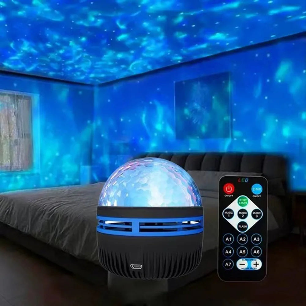 Northern Lights Star Projector - LED Galaxy Night Light with Remote Control for Bedroom & Party Decor