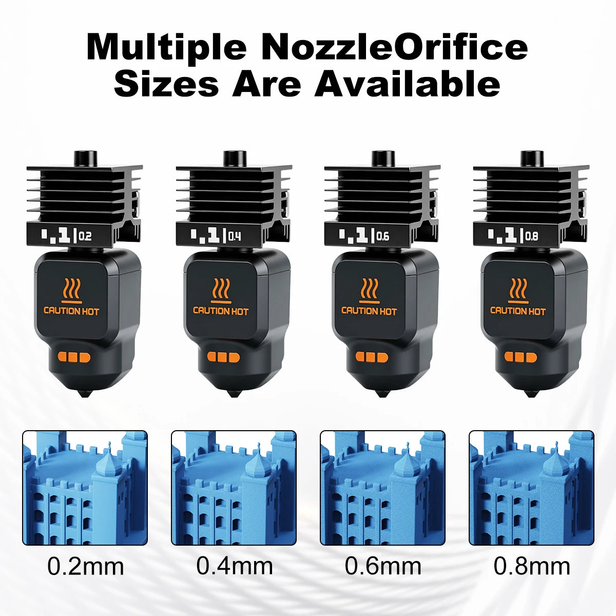 Bambu Lab P2S X2D Hotend Kit - High Quality Standard Flow Removable Nozzle 3D Printer Upgrade