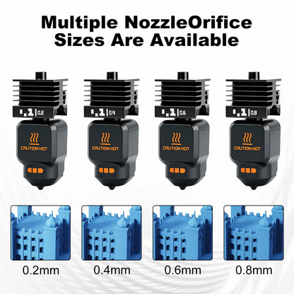 Bambu Lab P2S X2D Hotend Kit - High Quality Standard Flow Removable Nozzle 3D Printer Upgrade