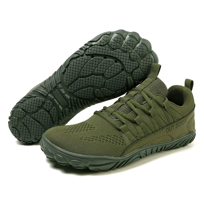 New Plus-Size Hiking & Outdoor Shoes – Wide Fit Barefoot Casual Sneakers for Men & Women