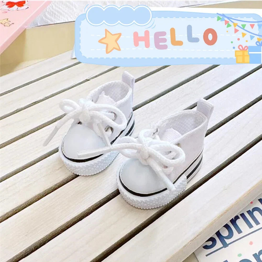 Mini Plush Doll Clothes – Kpop EXO Labubu Idol V1 V2 Circle Smile Shirt Outfit & Accessories Gift