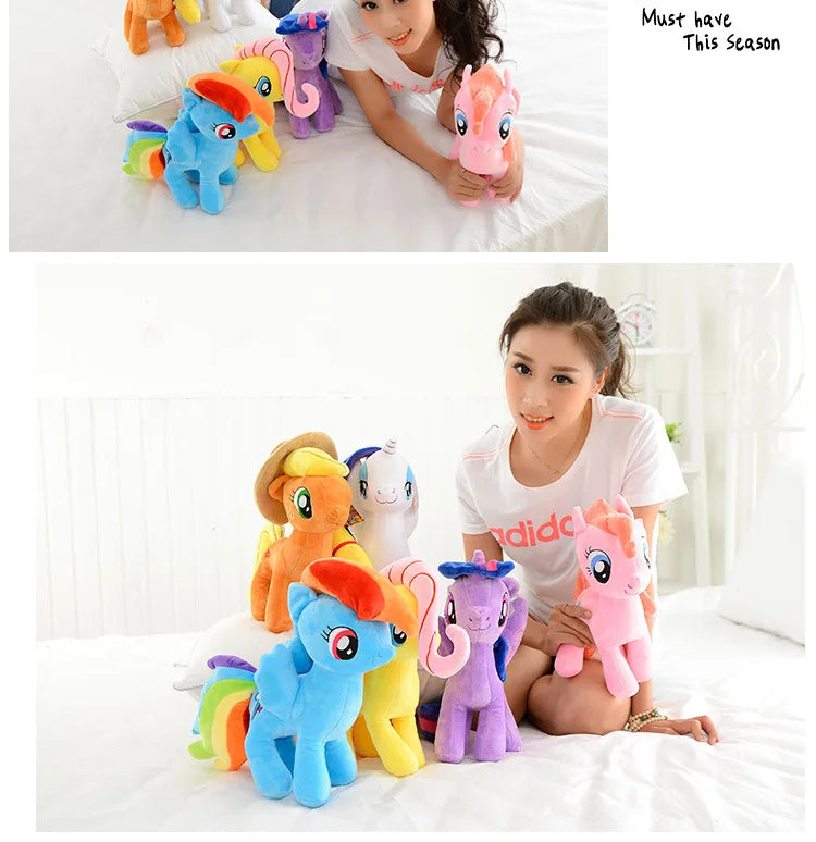 20cm My Little Pony Plush Toy – Twilight Sparkle, Rainbow Dash, Applejack, Rarity, Fluttershy & Pinkie Pie Soft Filled Doll Gift
