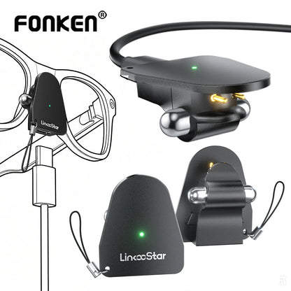 USB-C Charging Adapter for Ray-Ban Meta Smart Glasses Gen 1 & 2 - Charger Connector for Wayfarer, Headliner, Skyler and Oakley Glasses