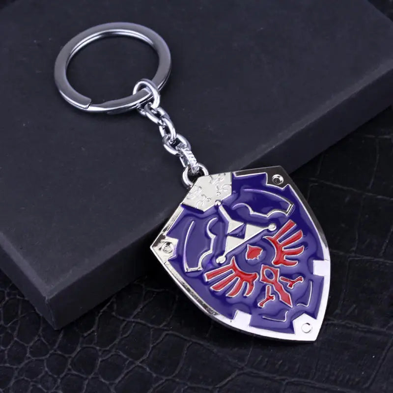 Legend of Zelda Triforce Keychain - Vintage Triangle Pendant Key Ring for Men & Women, Cosplay Gift