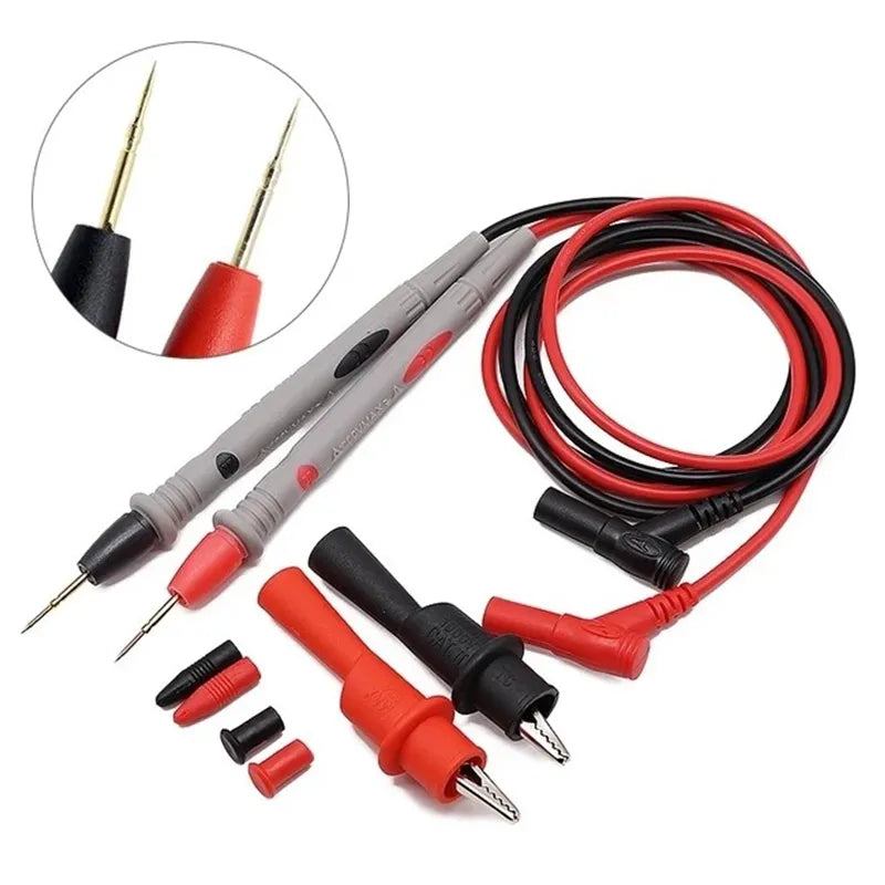 Universal Multimeter Test Leads Cable : AC/DC 1000V 20A CAT III Measuring Probes Pen - Essential Wire Tips for Multi-Meter Tester