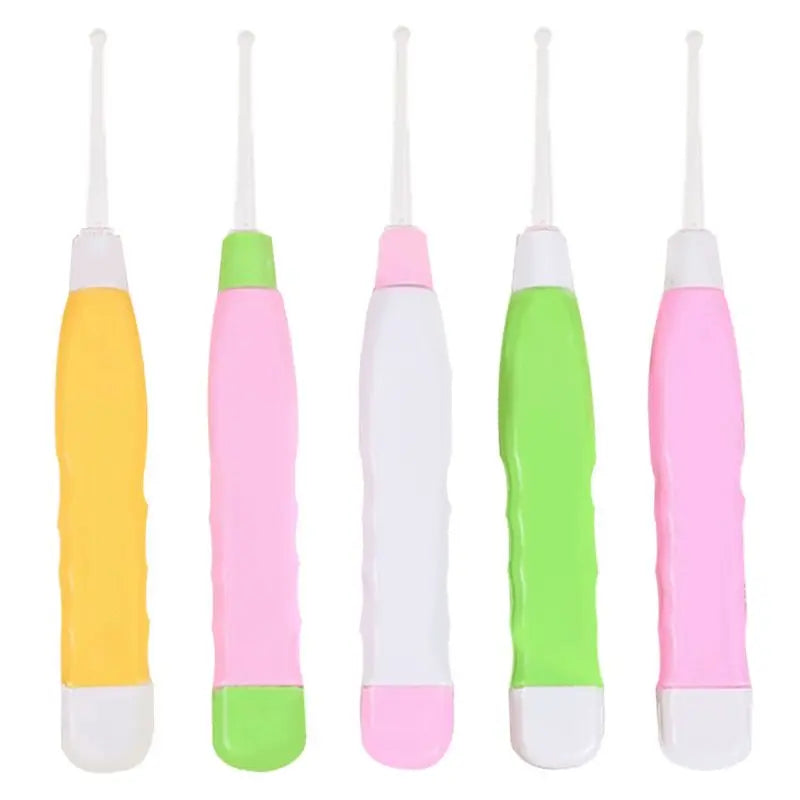Cartoon LED Earwax Removal Tool Set – Light-Up Ear Pick and Cleaning Spoon for Gentle Ear Care