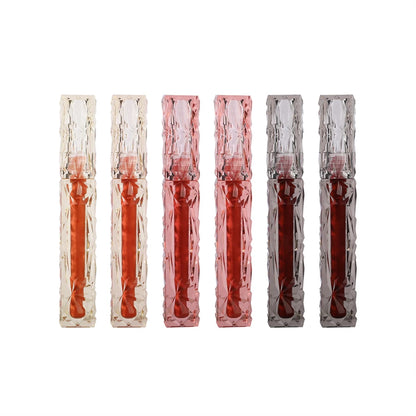 Long-Lasting Waterproof Lip Gloss – Moisturizing Mirror Shine, Easy Halo-Dyeing, Transparent Color Cosmetics