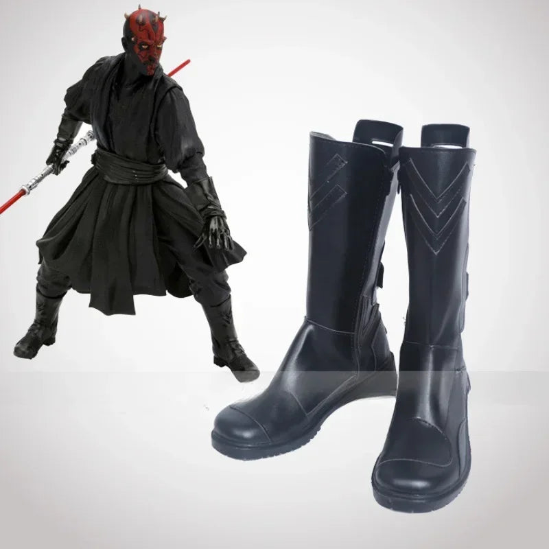 SW Cosplay Boots – Darth Vader, Anakin, Luke Skywalker, Obi-Wan, Darth Maul & Stormtrooper Shoes for Men’s Halloween Costume