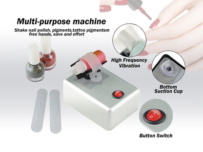JOYSTAR Model Paint & Nail Polish Shaker Machine – Adjustable Silver Mixing Tool for Nail Art, Tattoo & Hobby Paint Even Mixing