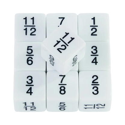 10pcs D6 Dice Counter Set - +1/+1 & -1/-1 Six Sided Dice for Math Teaching, Kids Arithmetic Toys and Card Game Accessories
