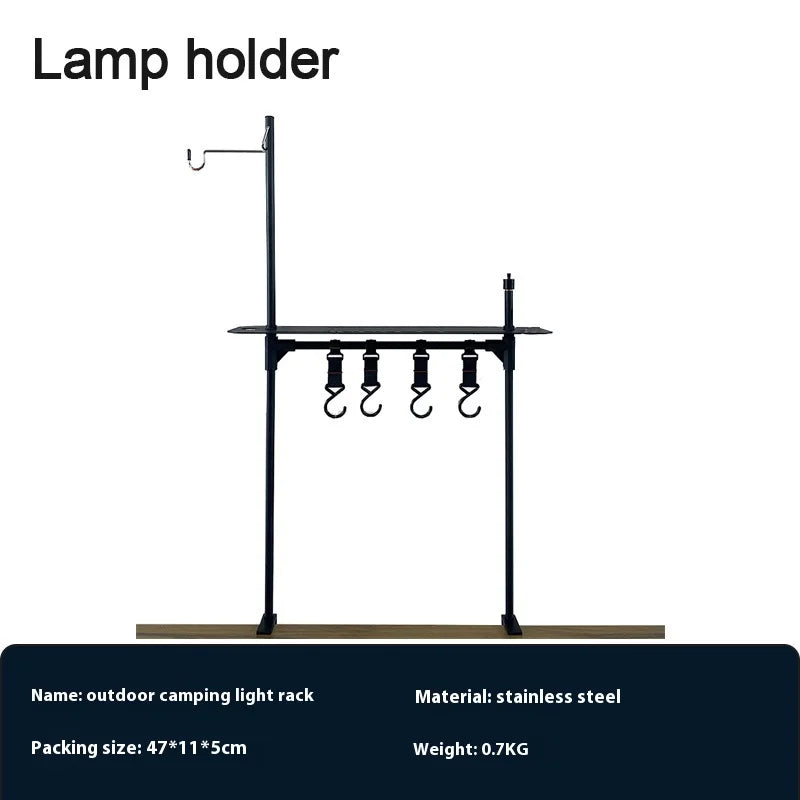 Lohascamping Lightweight Camping Folding Table – Multifunctional IGT Roll Table with Adjustable Legs for BBQ & Desktop Burner
