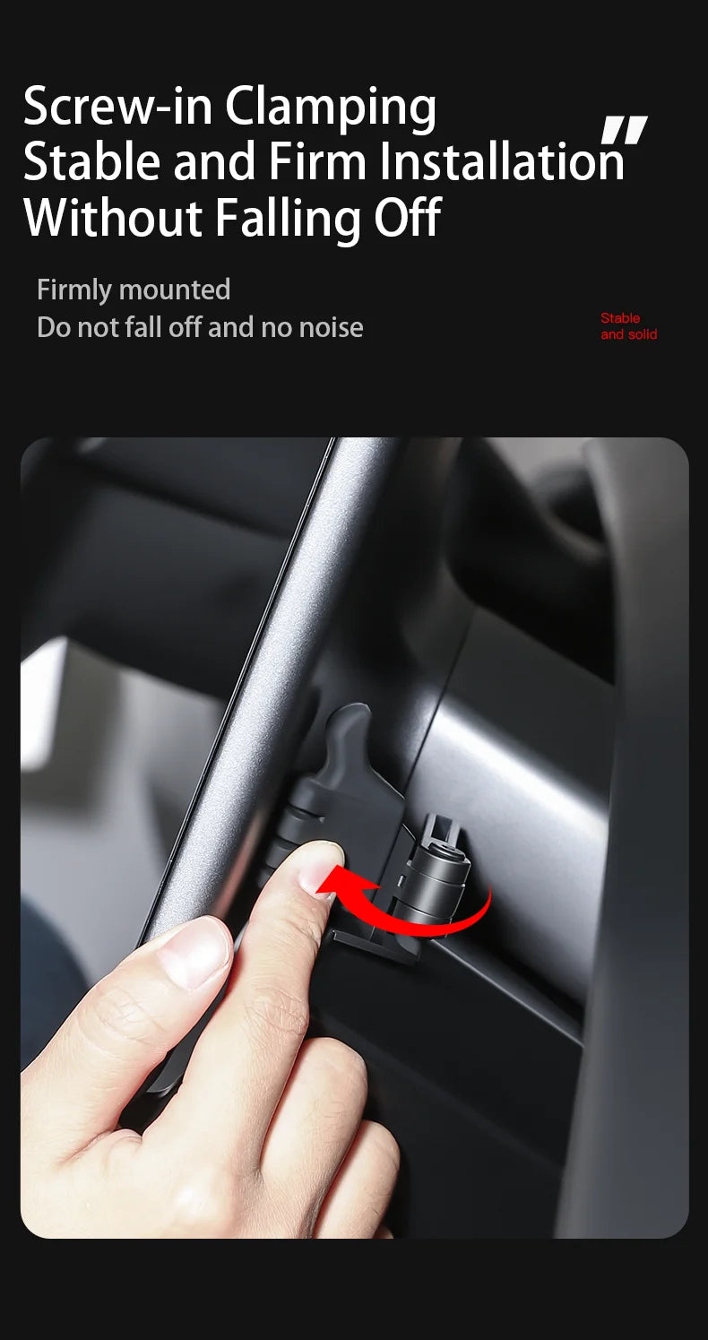 Herval Under-Screen Storage Tray for Tesla Model Y/3 2021-2025 Highland – Hidden Anti-Slip Storage Box