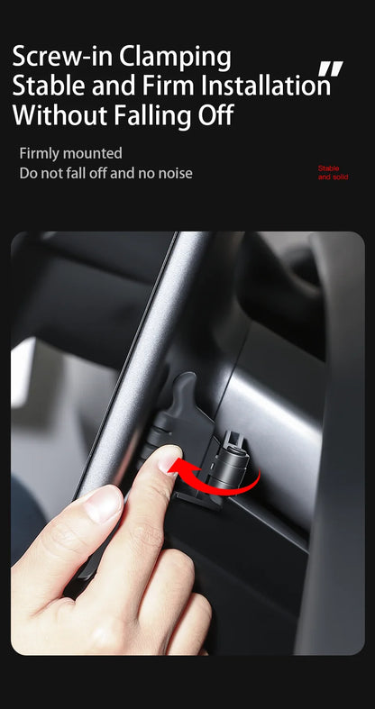Herval Under-Screen Storage Tray for Tesla Model Y/3 2021-2025 Highland – Hidden Anti-Slip Storage Box