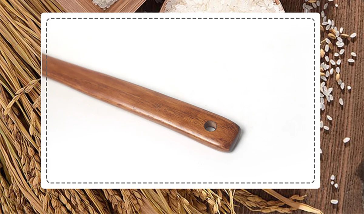 Komu Wooden Soup Ladle — Non-Stick Kitchen Utensil for Cooking, Tableware & Catering Supplies