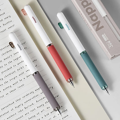 3-Piece Neutral Pens - Black Ink Student Writing Pens with Comfortable Grip