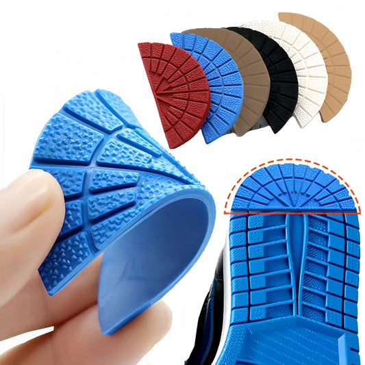 4PCS Wear-Resistant Shoe Insoles – Anti-Slip Self-Adhesive Sole Protectors for Sneakers, Heels & Rubber Shoe Repair