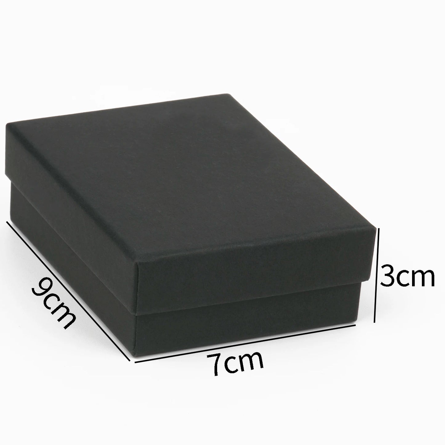 Black Square Jewelry Gift Box Organizer — Display & Packaging for Rings, Earrings, Necklaces, Bracelets, Brooches