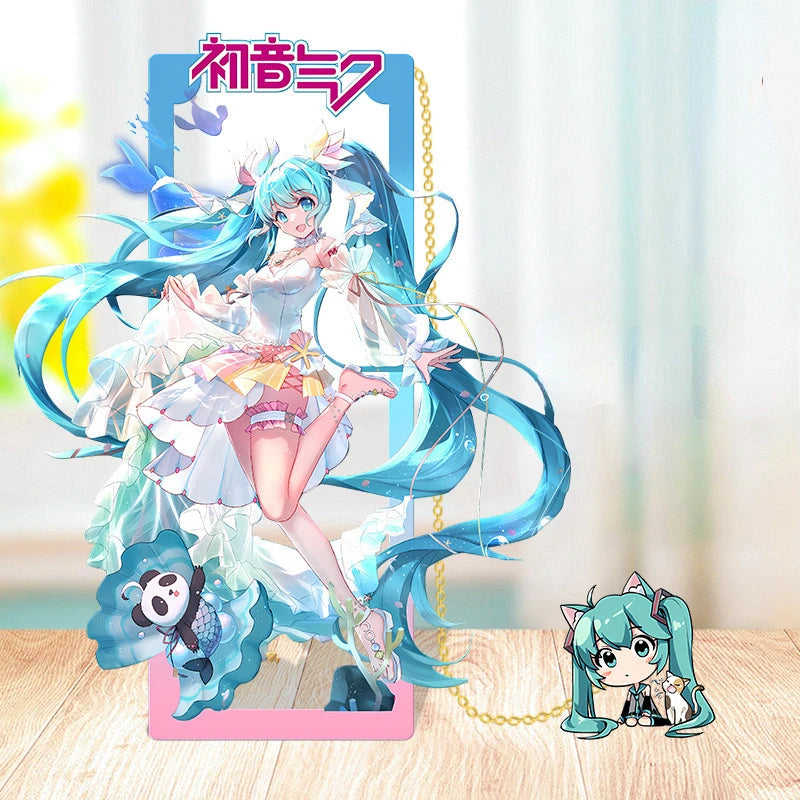 Hatsune Miku Metal Bookmarks – Perfect Gift for Anime Fans, Two-Dimensional Anime Figure Stationery