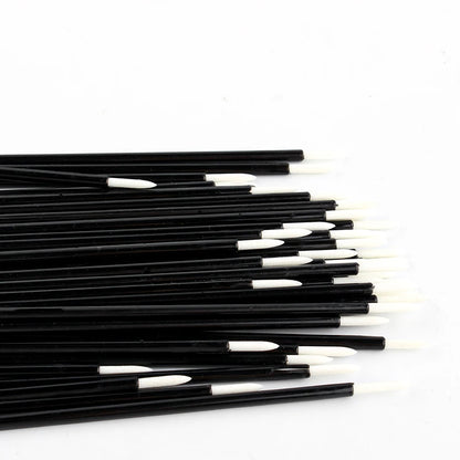 50Pcs Disposable Eyeliner Makeup Brushes - Eye Shadow & Eyeliner Wands for Lash Extensions and Beauty Tools