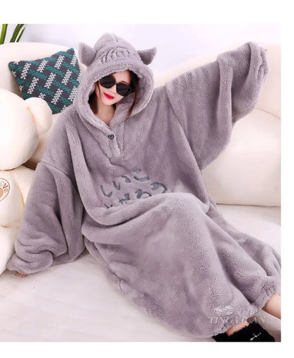 WASART Winter Hooded Fleece Blanket – Ultra Plush Oversized Sweater Blanket with Sleeves, Warm Flannel for Outdoor Use