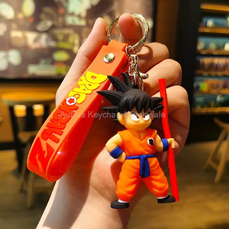 Dragon Ball Z Keychain – Super Saiyan Goku, Bulma, Broly, Piccolo & Majin Buu Car Pendant Toy Gift for Kids