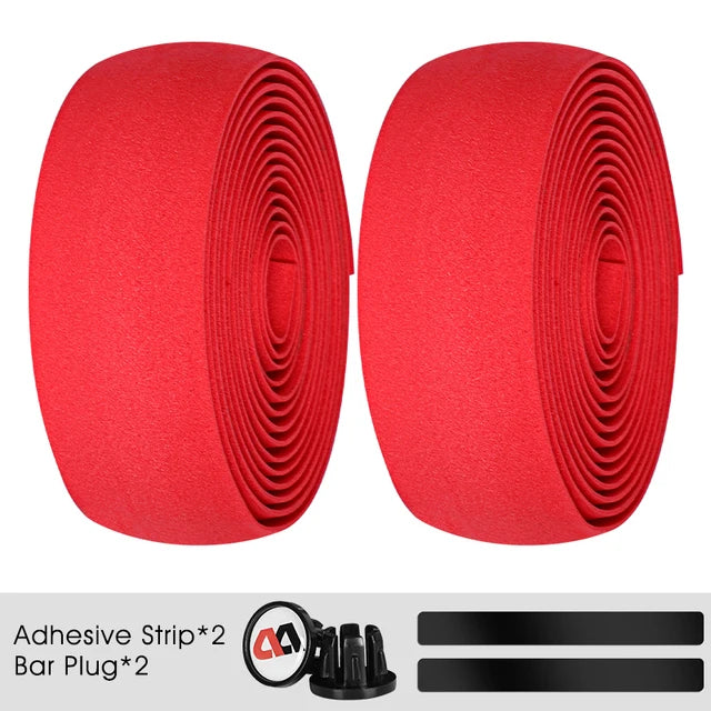 WEST BIKING EVA High Tenacity Handlebar Tape — Shock Absorbing Adhesive Bar Tape with Holes for Road Bikes