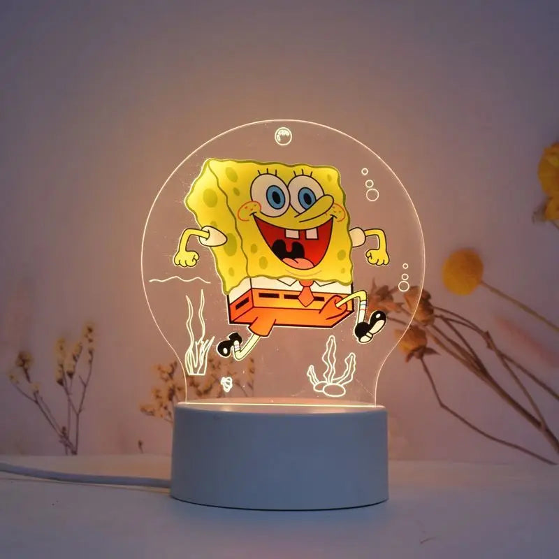 SpongeBob & Patrick Star 3D Night Light — Cartoon Animation Creative Decorative Lamp for Children’s Room