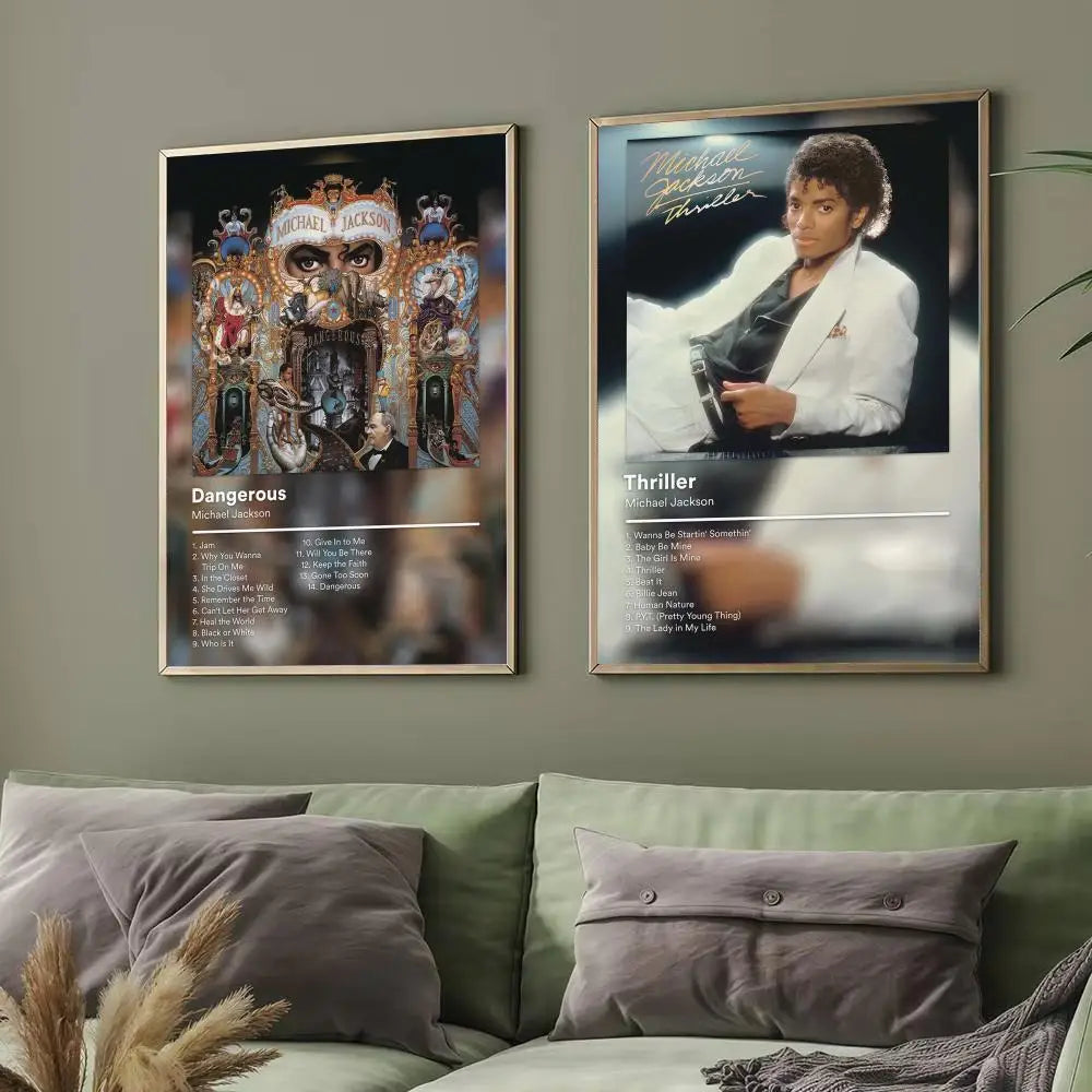 Michael Jackson Aesthetic Wall Art Poster - Modern Music Legend Print for Bedroom, Living Room & Office Decor