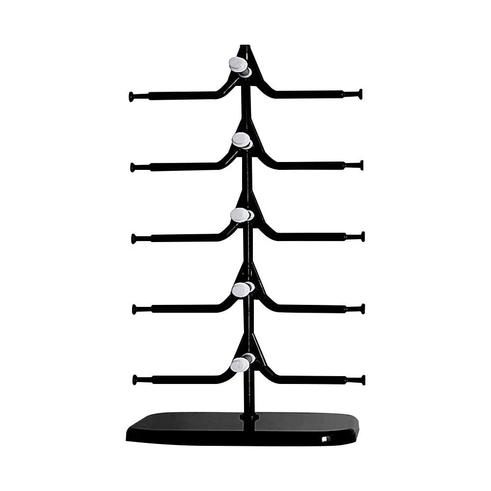 5/10 Pairs Glasses Display Stand – 5-Layer Sunglasses & Eyewear Organizer Rack, Space-Saving Frame Holder Tray