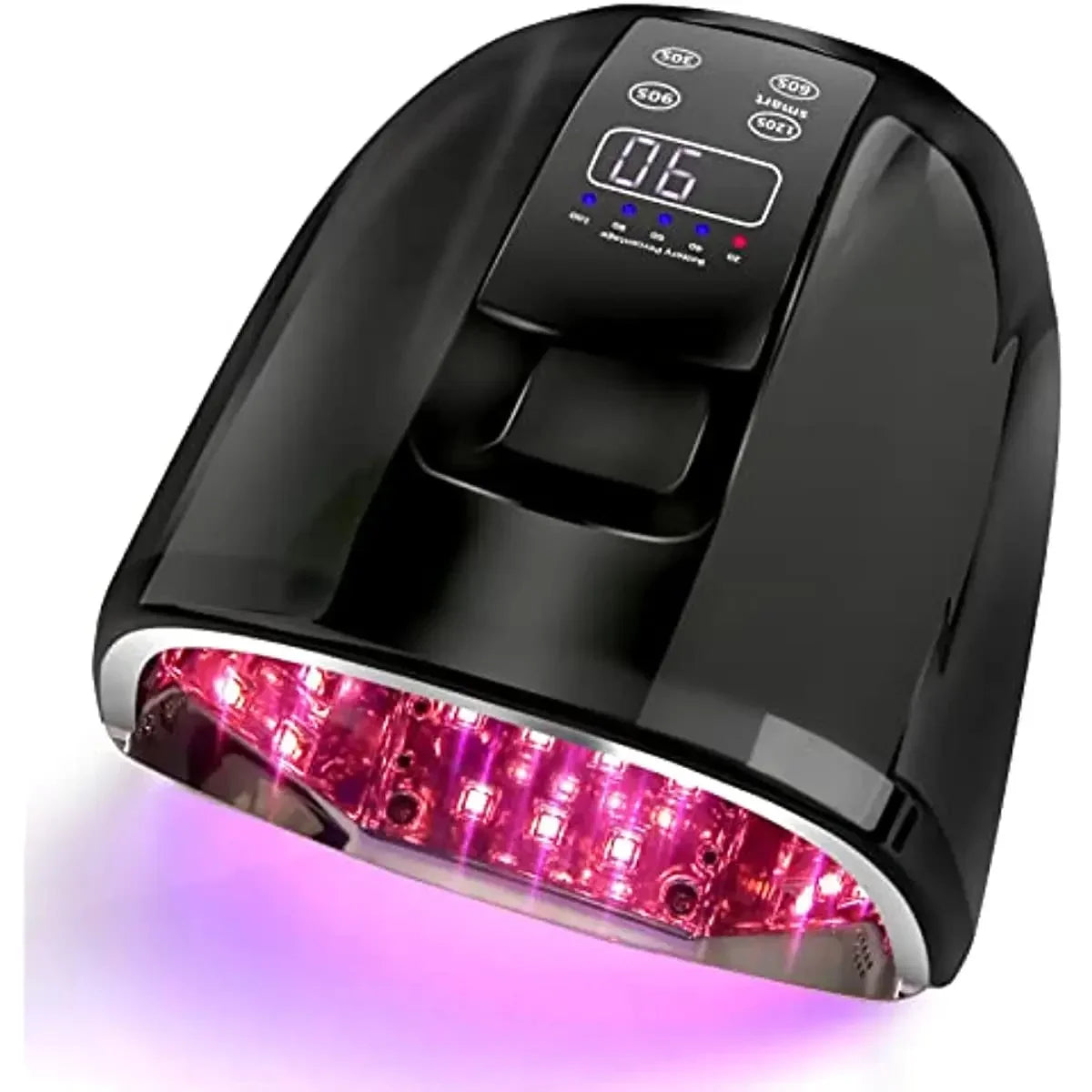 90W Rechargeable Nail Lamp – Cordless LED UV Light for Acrylic Nails, Wireless Manicure Machine with Mirror Bottom