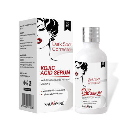 Kojic Acid Serum 30ml – Strong Brightening & Whitening Cream for Dark Spots, Fine Lines, Anti-Aging Skin Care