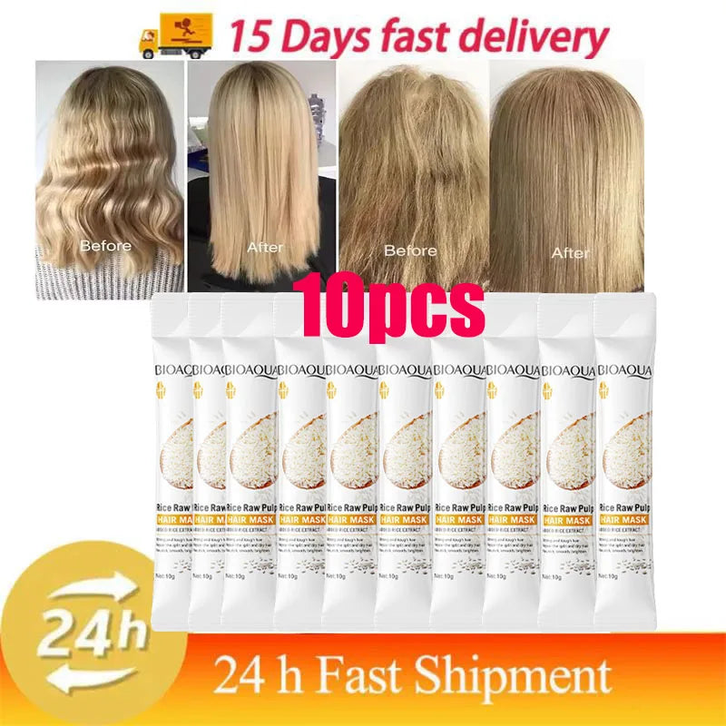 Natural Repair Hair Mask – Professional Treatment for Dryness, Split Ends, Damage, Frizz & Tangles, 5-Second Soft Smooth Care