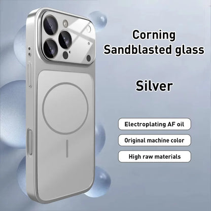 Nano Matte Glass iPhone Case - Magnetic MagSafe Armor Cover for iPhone 11-17 Pro Max, Air & Wireless Charging