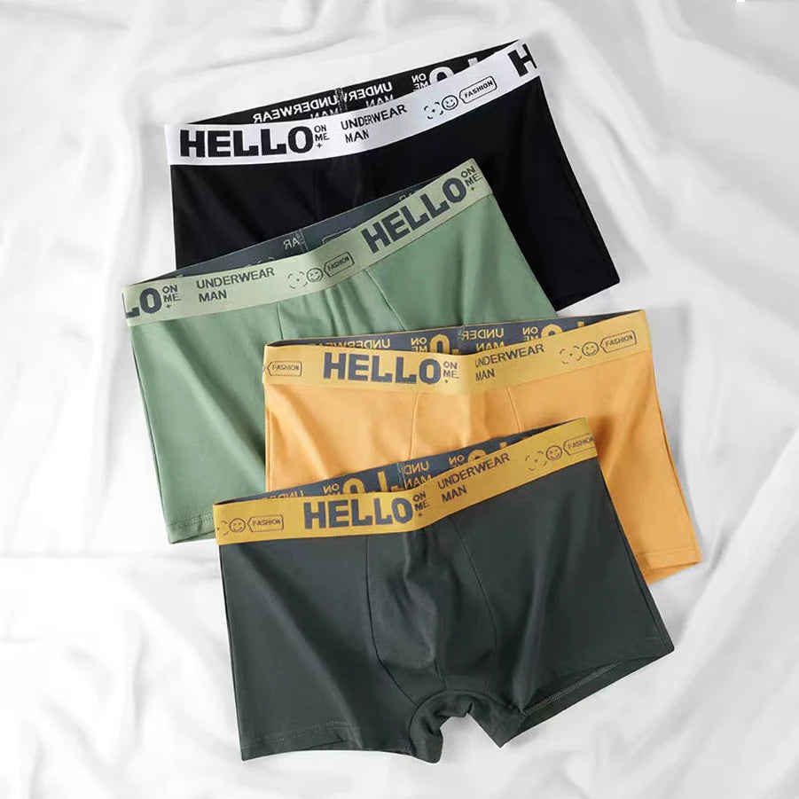 Men’s Cotton Boxer Shorts – Sexy U-Convex Underwear Panties, Comfortable Male Underpants with Free Shipping