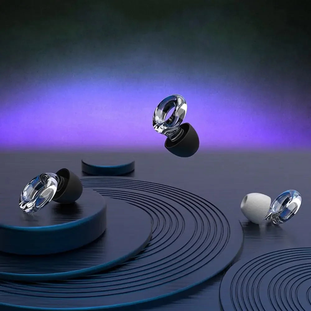 Silicone Earplugs — Noise Cancelling, Soundproof Ear Protection for Swimming & Sleep, Noise Reduction Loop Earplugs