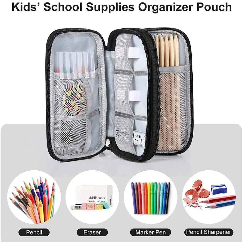 Waterproof Travel Cable Organizer Bag – Portable Double-Layer Storage Pouch for Cables & Chargers